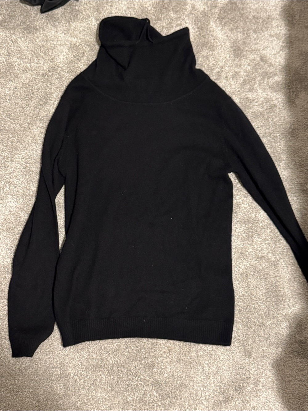 Quinn Black Turtleneck Sweater